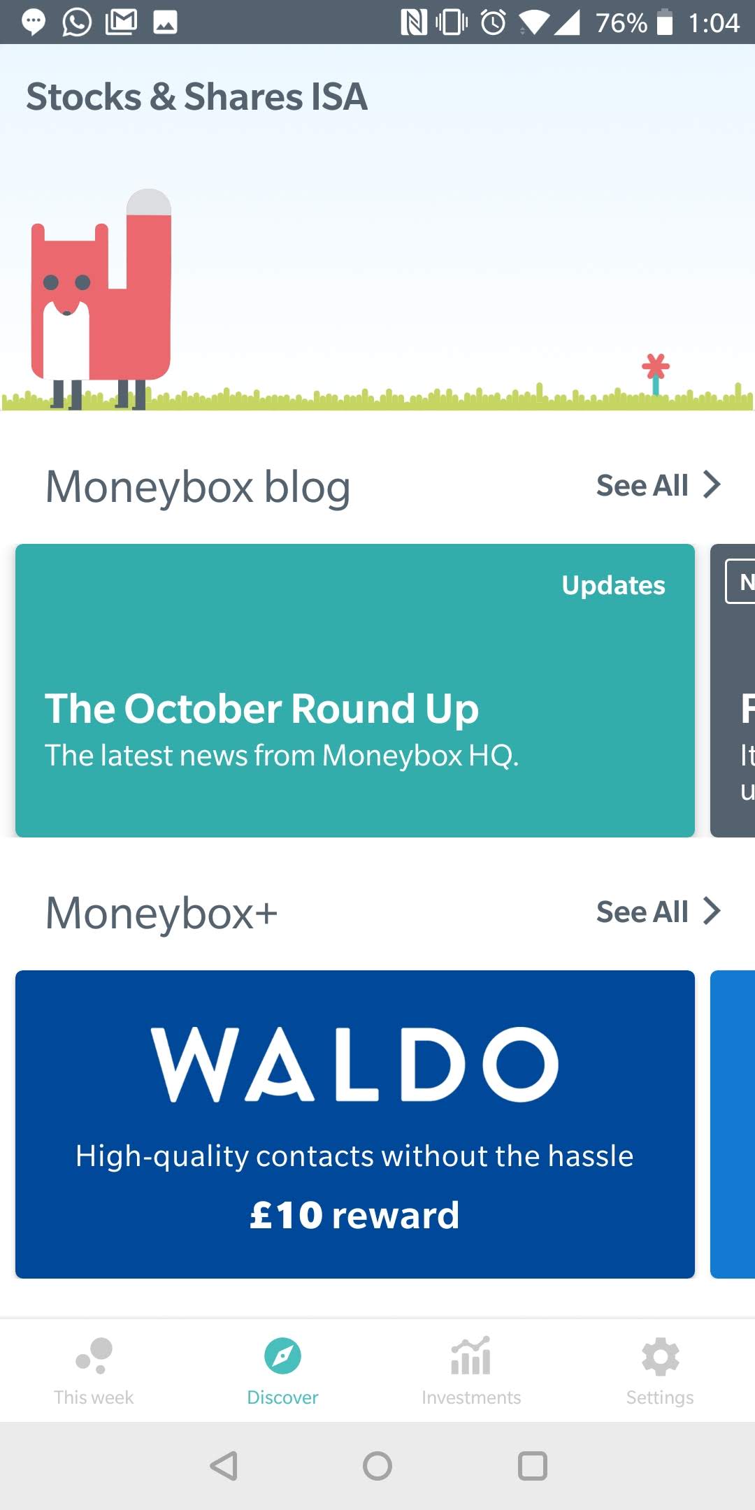 Moneybox How Does It Work And Is It Worth It Smart Money People - the discover page features the latest from the moneybox blog as well as new offers through moneybox more on that later